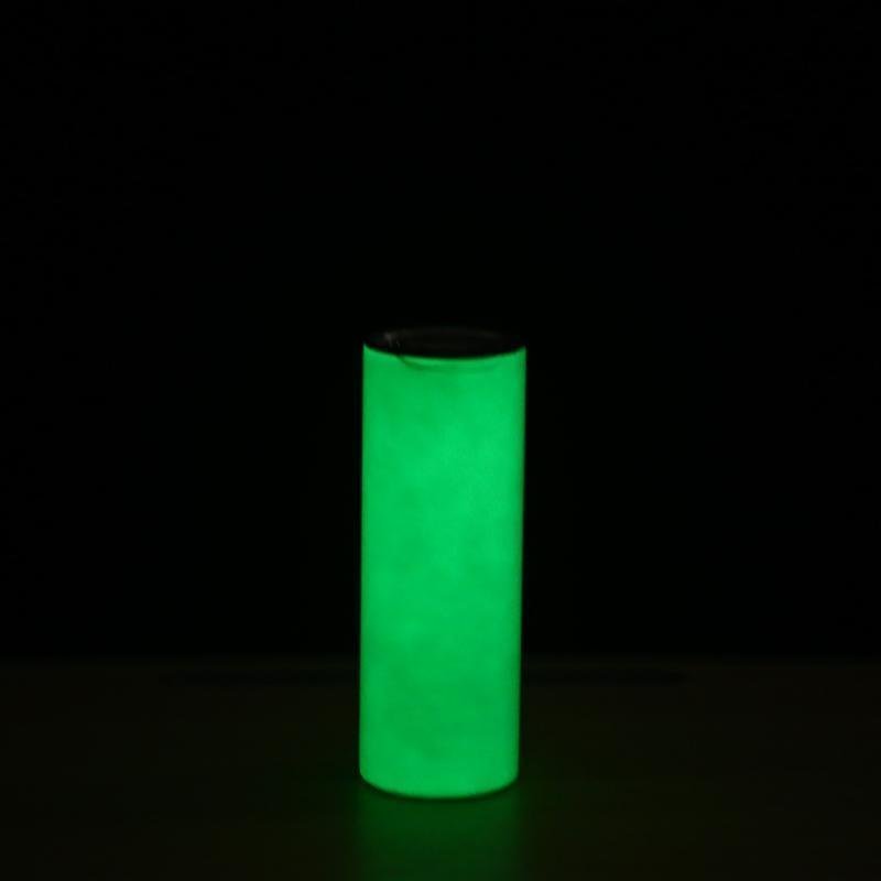 Glow in the dark forest spirit 25oz skinny water bottle tumbler