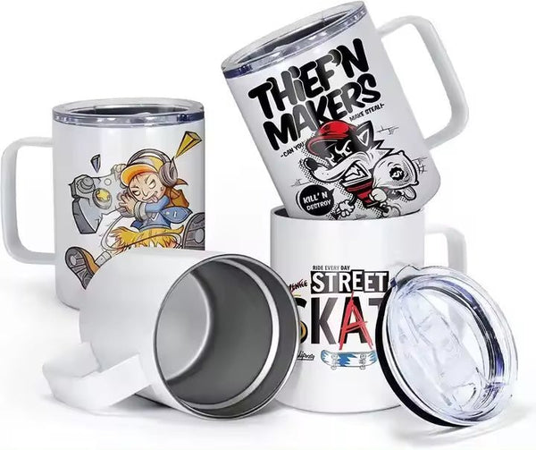 12oz Coffee Mug Sublimation Mug With Handle Tumbler - Tumblerbulk