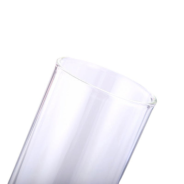 25oz CASE (25 UNITS) Sublimation Glass Tumbler Cups Beer Can  W/Bamboo Lids transparent/frosted