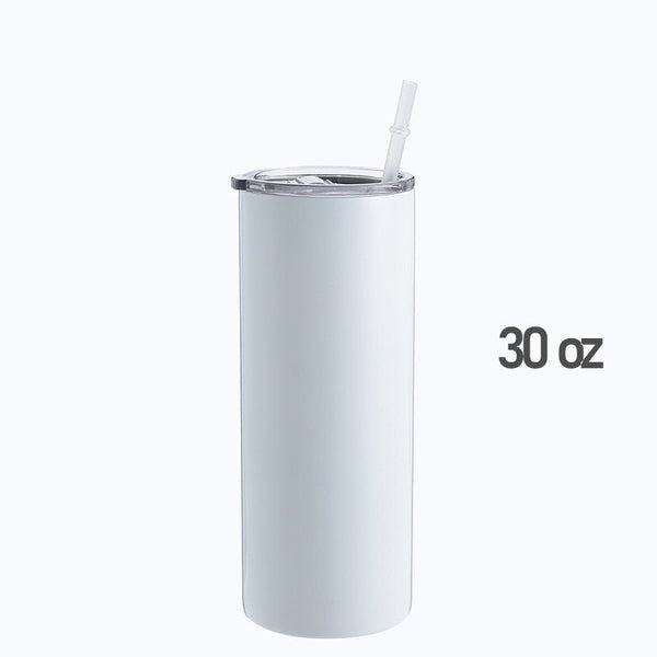 30oz skinny sublimation tumblers straight in US warehosue tumbler cups