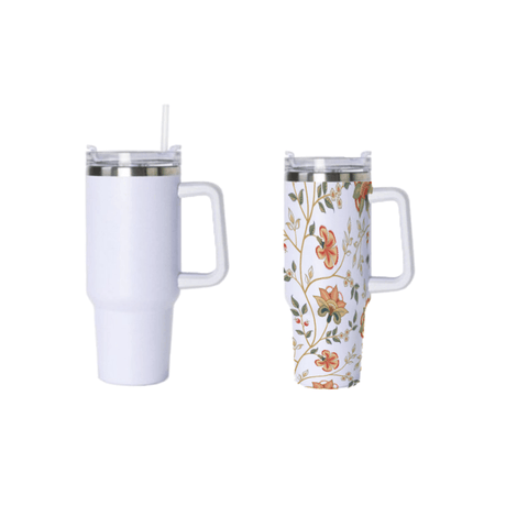 40oz Case of (1/25 Units) Sublimation Stainless Steel Thermal Insulation And Cold Insulation With Handle Tumbler