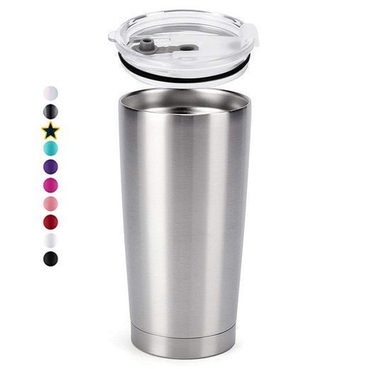 Blank 20 OZ STAINLESS STEEL INSULATED VACUUM TUMBLERS WITH LID