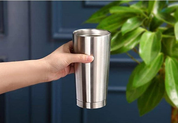 Blank 20 OZ STAINLESS STEEL INSULATED VACUUM TUMBLERS WITH LID