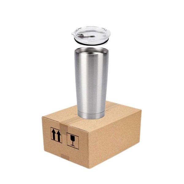 Blank 20 OZ STAINLESS STEEL INSULATED VACUUM TUMBLERS WITH LID