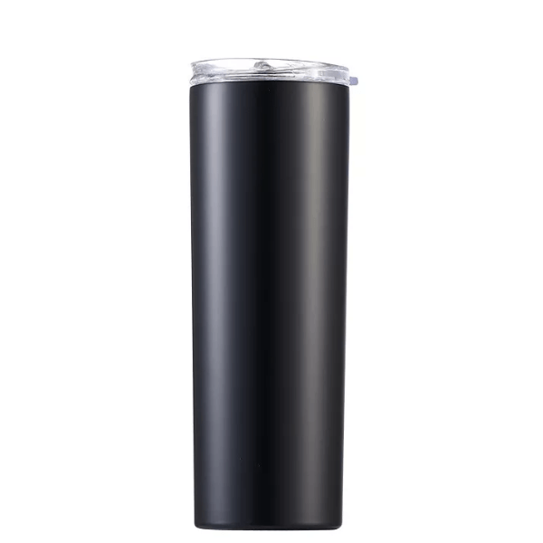 Case of 20oz&30oz Matte Straight Skinny Tumblers in Bulk Stainless Steel Tumblers in Black