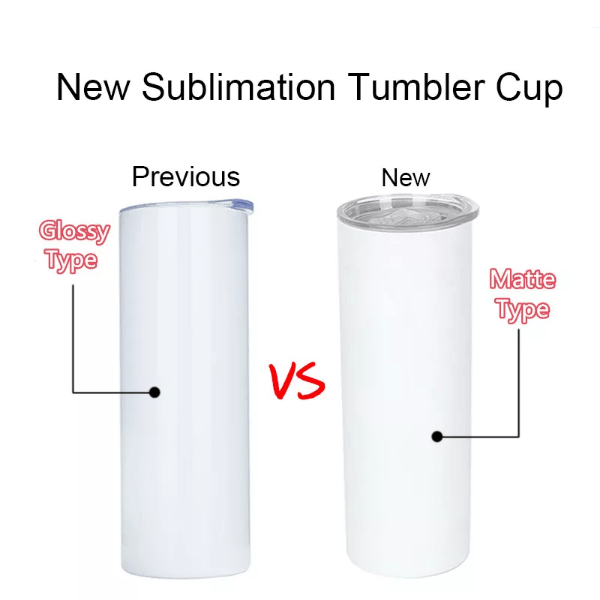 Case of 1/25*20oz matte blanks straight sublimation tumblers