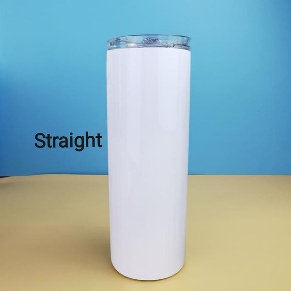 Case of 30*30oz  Sublimation blank straight skinny tumbler stainless steel vacuum double walled with lid and plastic straw