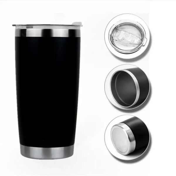 Laser Personalized Customization 20oz Stainless Steel Insulated Vacuum Tumblers with Lid - Tumblerbulk