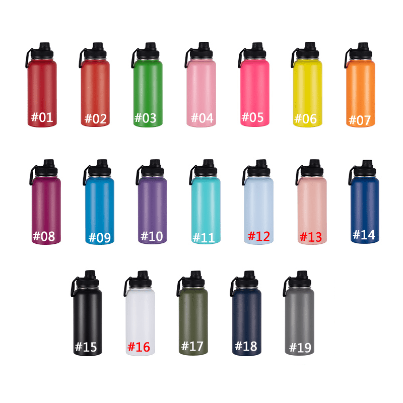 Laser Personalized Customized 32oz Tumbler Flask Vacuum Insulated Flask Stainless Steel Water Bottle Wide Mouth Outdoors Sports Bottle - Tumblerbulk