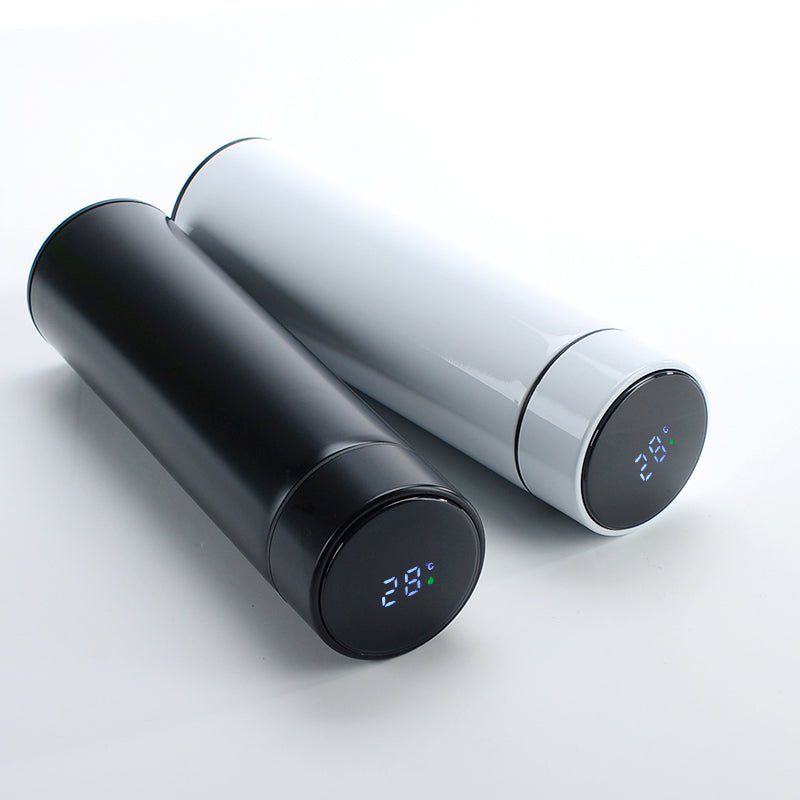 ThermoWise 500ml Smart Thermos LED Display, Stainless Steel Vacuum Flask  With Intelligent Temperature Control Ideal For Hot/Cold Drinks On The Go!  From Bai10, $13.81
